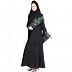 Embroidered nidha abaya-  Stone embossed